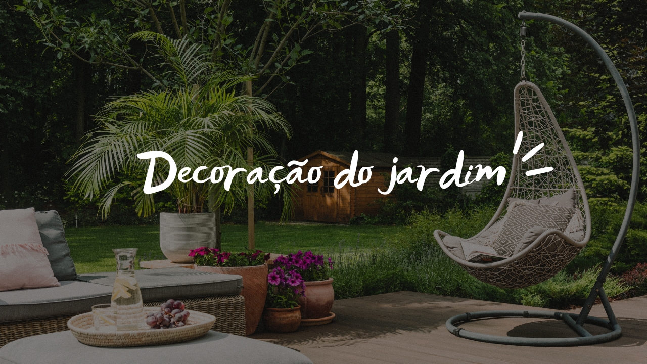Decoração do jardim